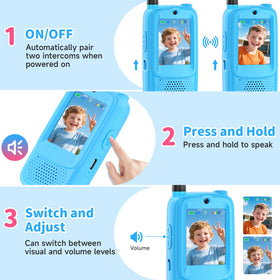 MINIBEAR rechargeable kids walkie talkies with easy charging