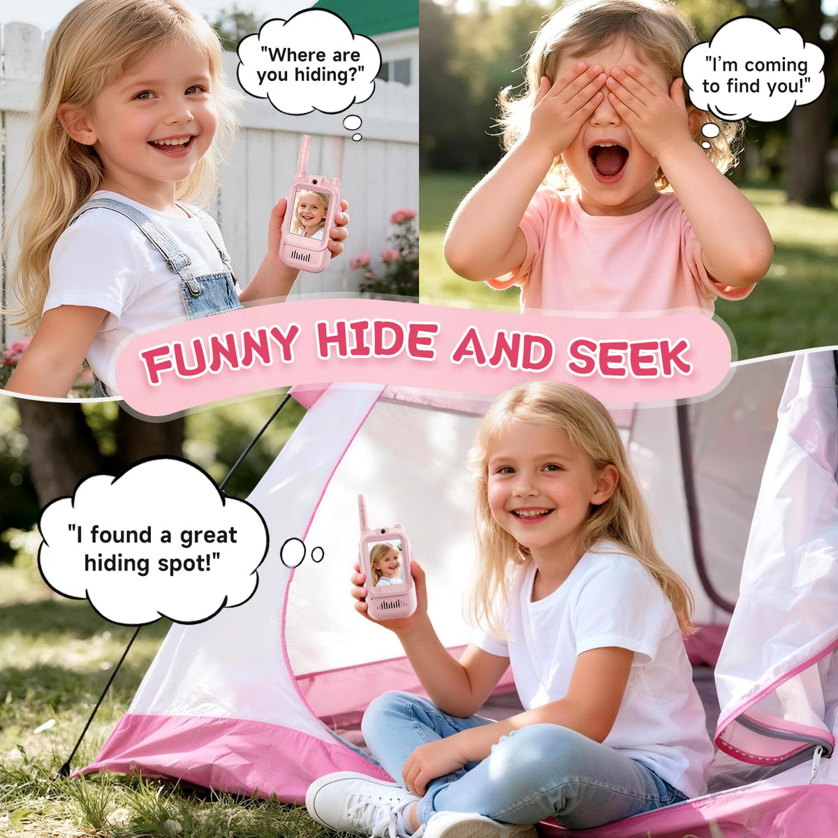 MINIBEAR video walkie talkie outdoor play with camera for adventures