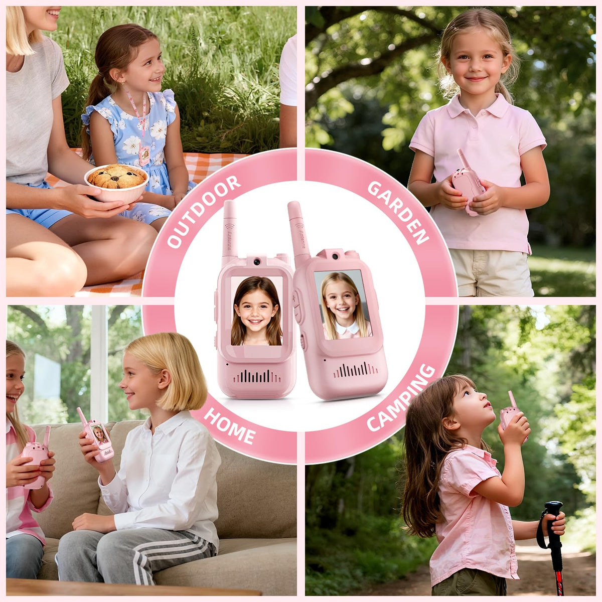 MINIBEAR video walkie talkie privacy range useful for hide-and-seek