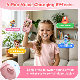 MINIBEAR video walkie talkie rechargeable battery for long play sessions
