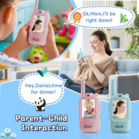 MINIBEAR video walkie talkies USB-C charging for quick power-ups.