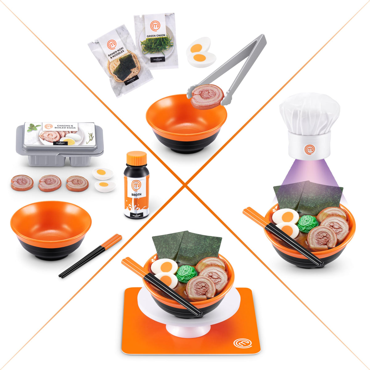 Mini Brands MasterChef sushi roll dish, realistic mini kitchen accessory for play.