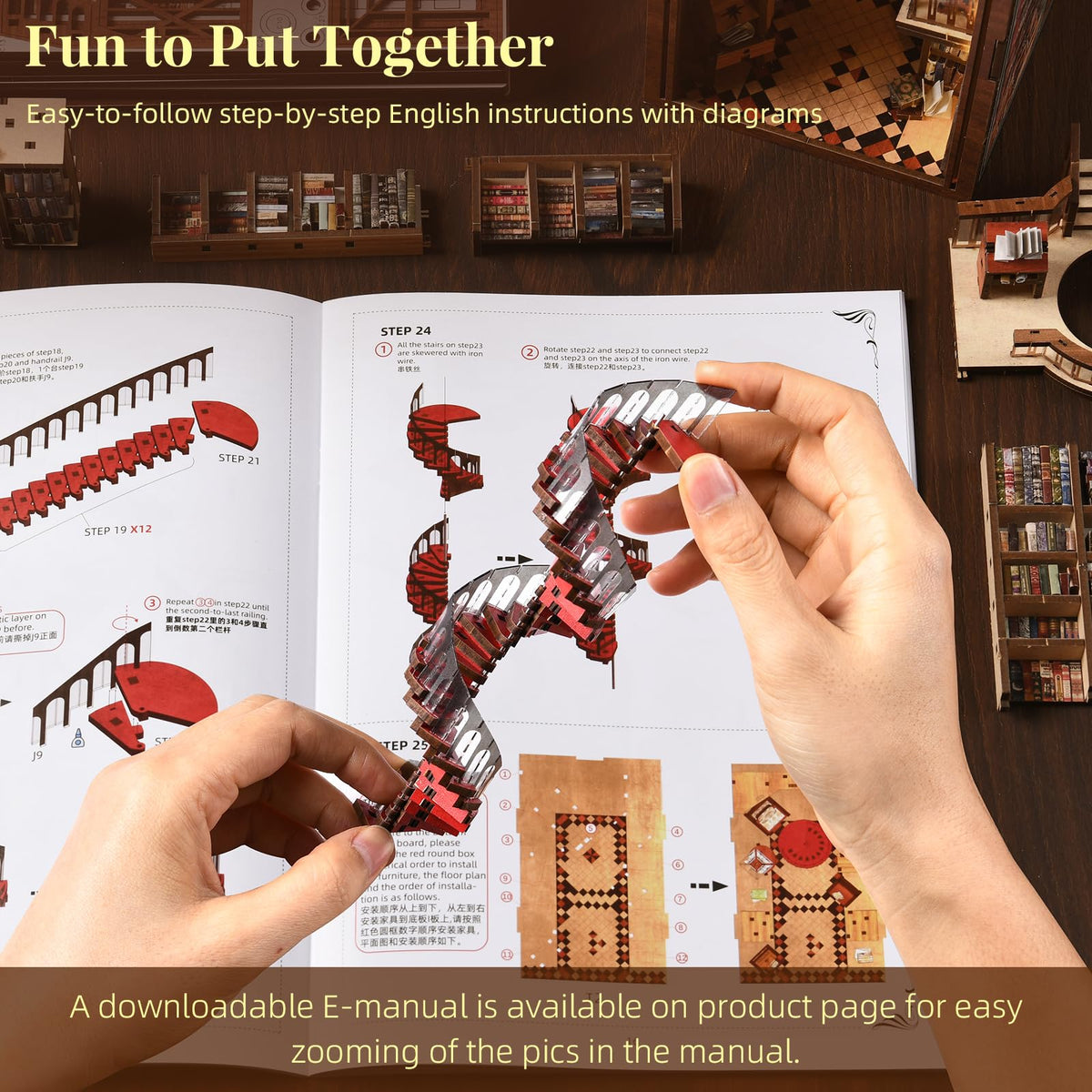 Gift-ready MiniCity Book Nook packaging for crafters and book lovers
