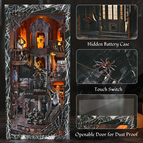MiniCity haunted scene with ghosts and skeletons for a captivating display.