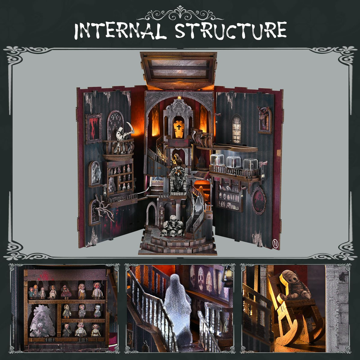 MiniCity horror-themed standees provide extra decor options for DIY setups.