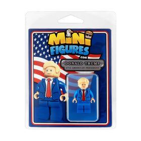 Minifigures.com Donald Trump 47th President figure for display-worthy collection.