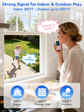 Minifly voice changer walkie talkie pink stickers for customization