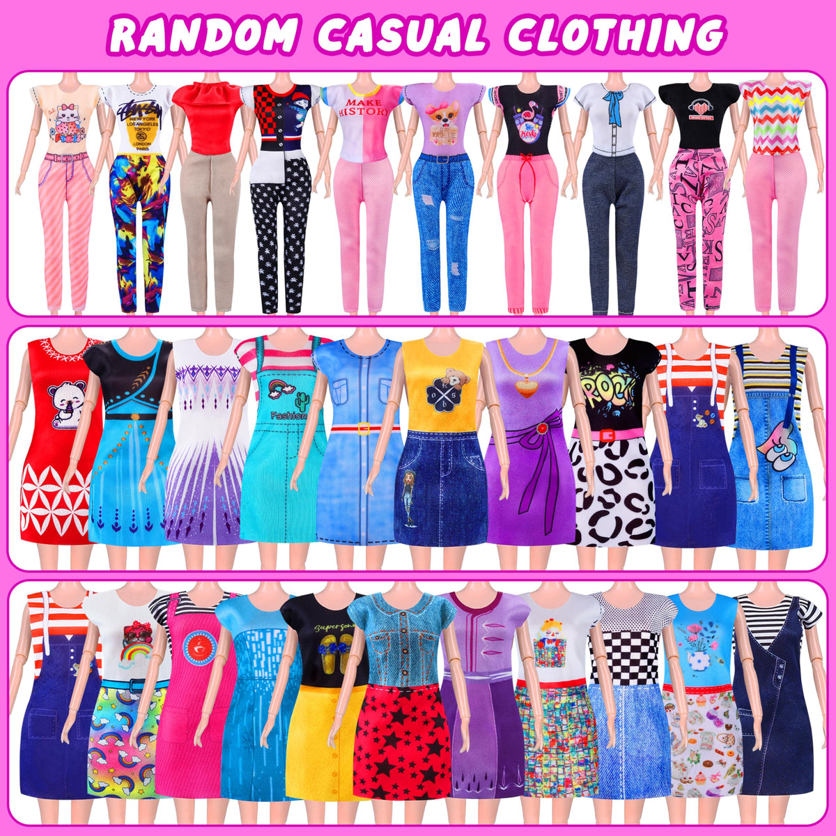 MINIFUN hat, glasses, and handbag finish outfits for pretend outings