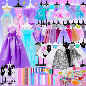 MINIFUN fashion designer kit with seven mannequins inspires kid dressmaking