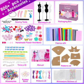 MINIFUN embellishments highlight flowers, bows, and rhinestones for decorative outfits.