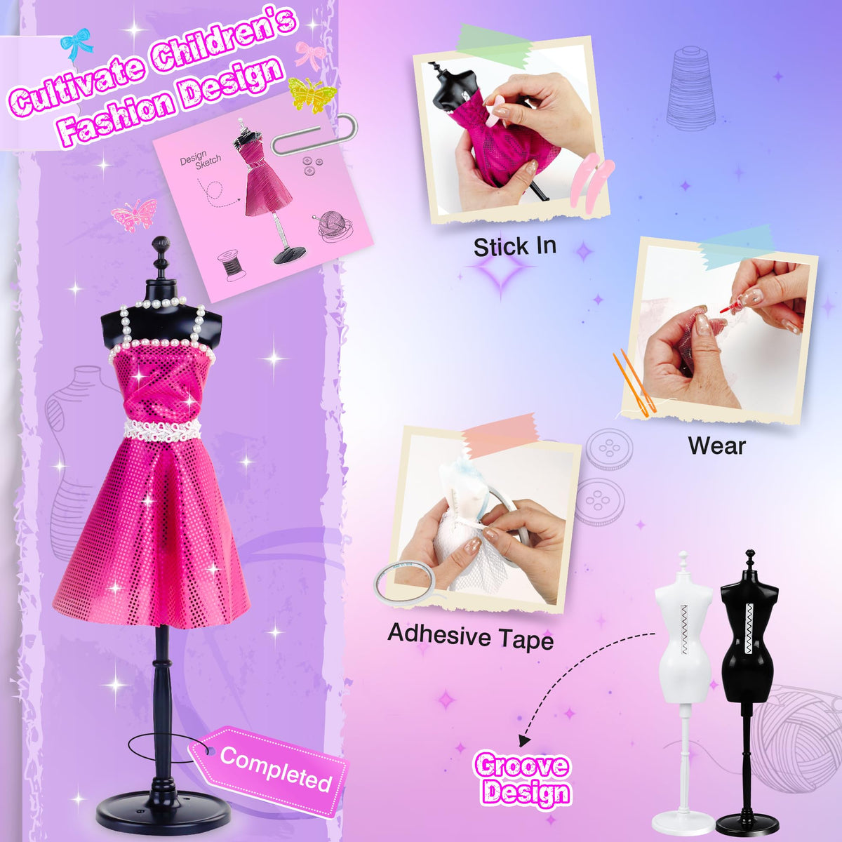 MINIFUN water-soluble pen allows easy, mess-free template marking.