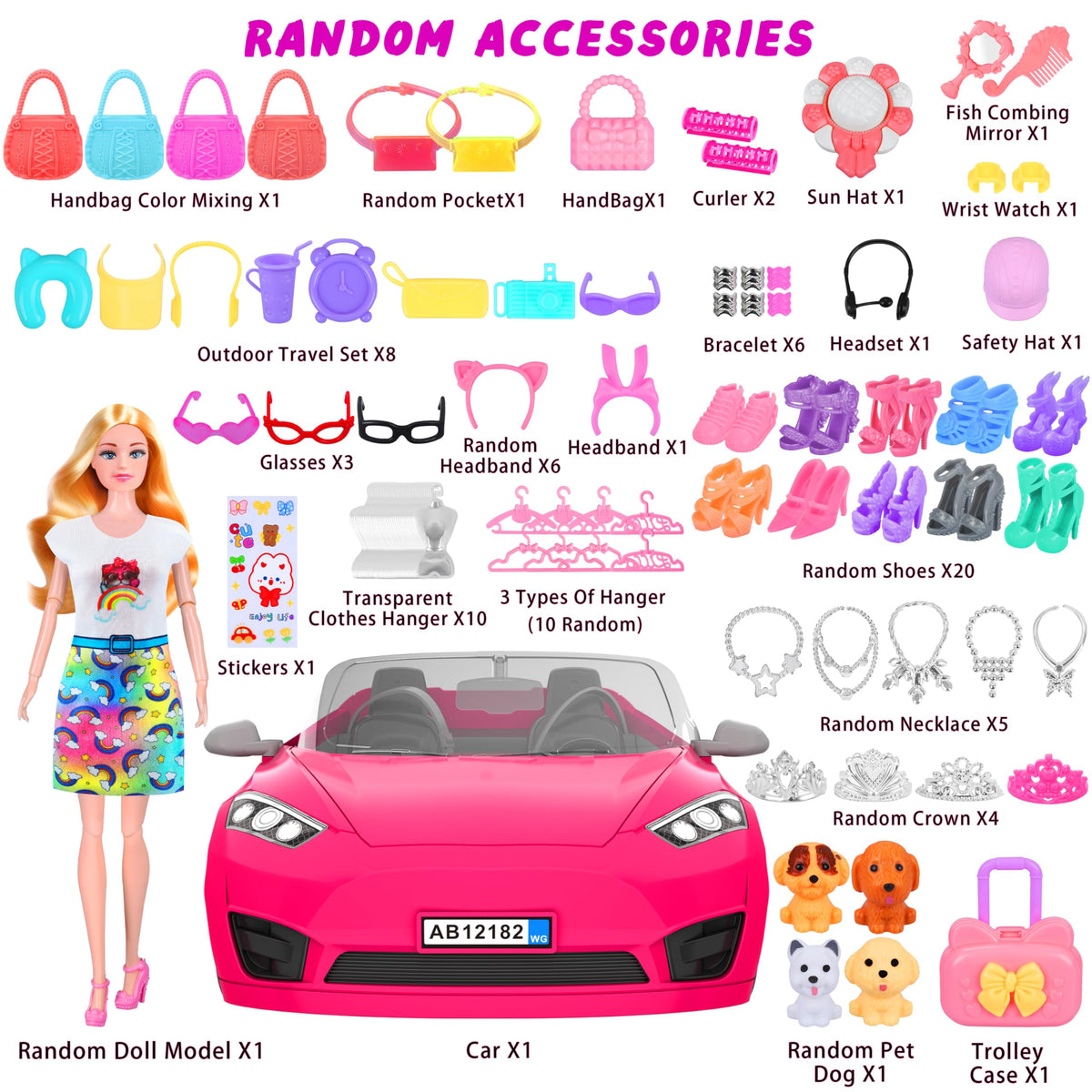 MINIFUN princess dresses add charming fashion options for dolls.