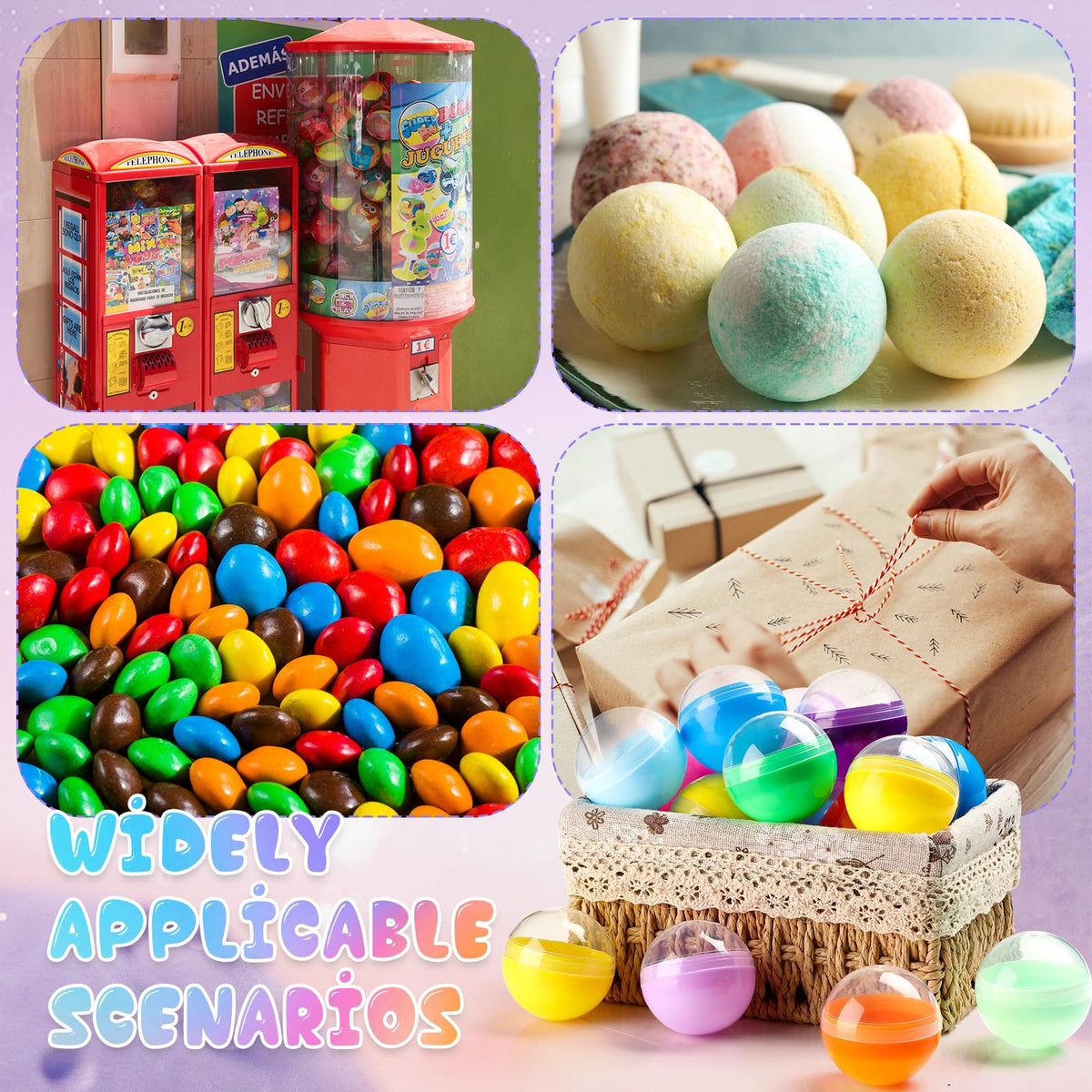 MiniInflat green capsules for candy-filled crafts and gifts