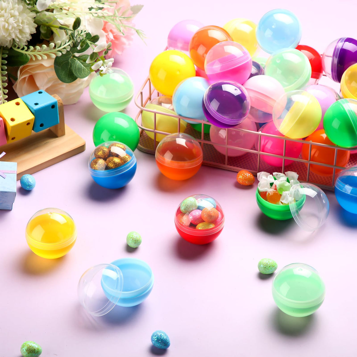MiniInflat red capsules for prize boxes and classroom activities
