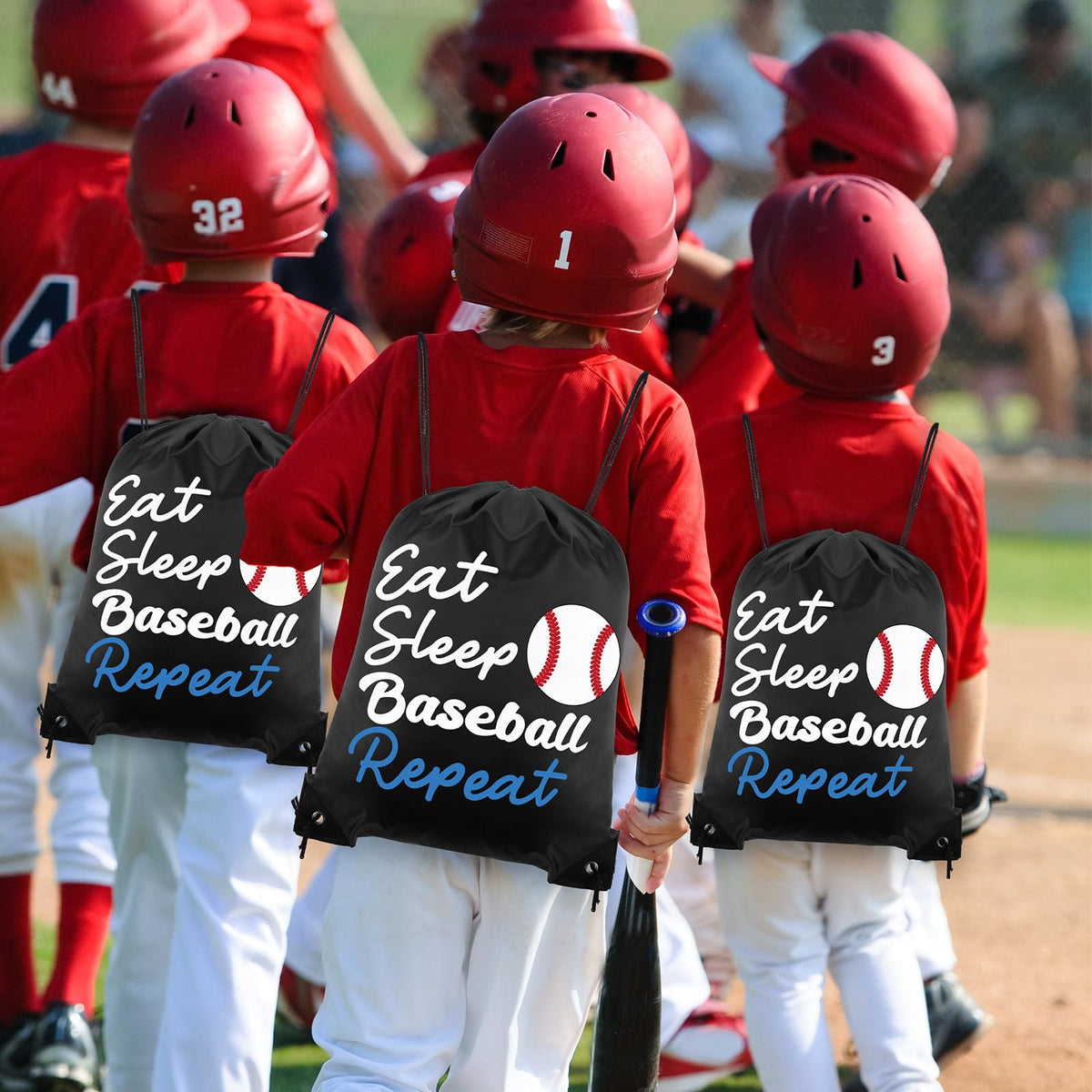 MiniInflat baseball themed party supplies create cohesive event decor.