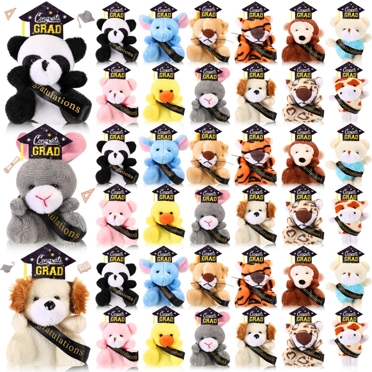 MiniInflat graduation toy closeup with hat for party favors