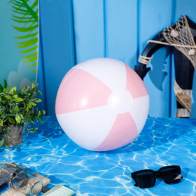 MiniInflat macaron pink beach ball bulk, easy to store and carry.