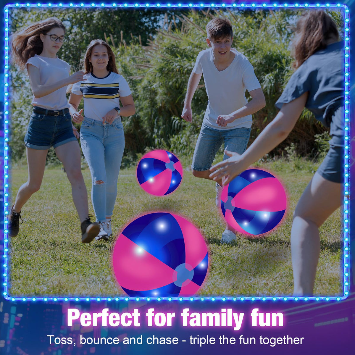 MiniInflat LED beach balls provide versatile decor for parties and gifts.