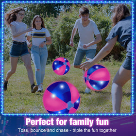 MiniInflat LED beach balls provide versatile decor for parties and gifts.