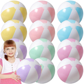 MiniInflat pastel macaron beach balls collection for party decor.