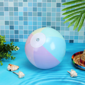 MiniInflat pastel ball ideal for pool parties and summer decorating.