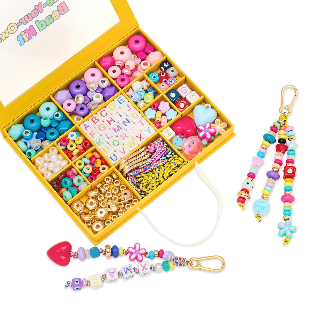 MINIMISSMIANYC bead bag charm kit box with everything needed for DIY jewelry and gifts
