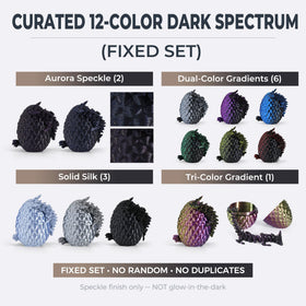 MiniMythos Toys dragon egg dual black gold gradient: premium look for gaming setup