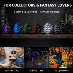 MiniMythos Toys dragon egg dual black red gradient: bold centerpiece for collector shelves