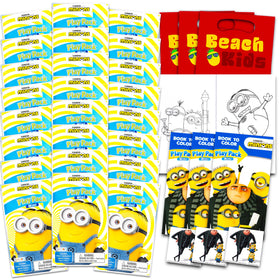 Minions Despicable Me mini party favors pack with coloring book and stickers for kids