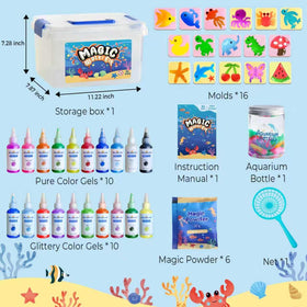 MINISENTIALS Magic Water Elf Kit after cure storage keeps pets in water.