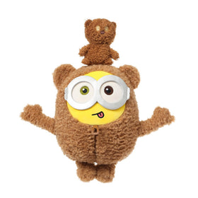 MINISO Bob Tim costume Minions plush, a soft cuddle buddy for bedtime.