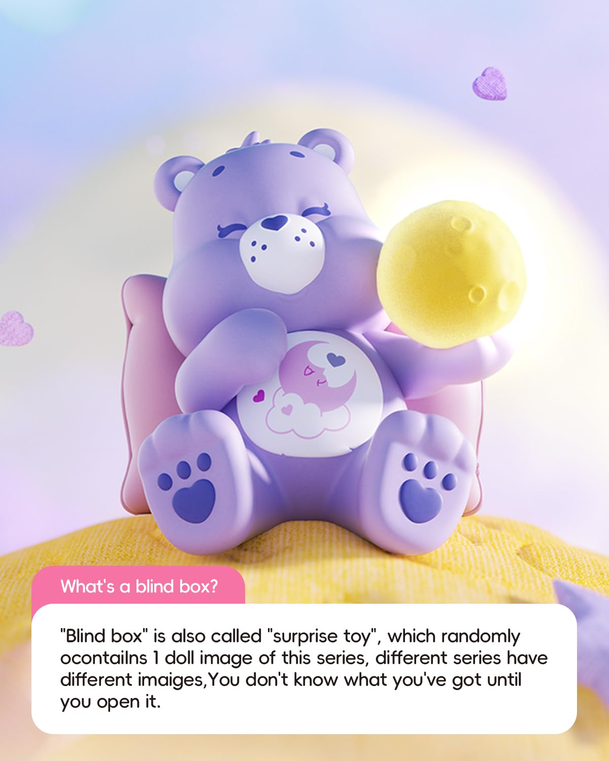 MINISO Care Bears Healing Planet Funshine Bear star figure brightens shelves