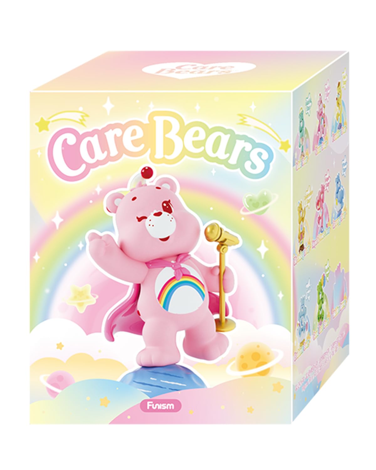 MINISO Care Bears Healing Planet Wish Bear star figure for playful shelf decor
