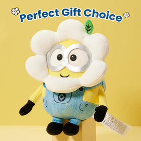 MINISO Daisy Minions plush bedside view, adds playful charm to a kid's room.