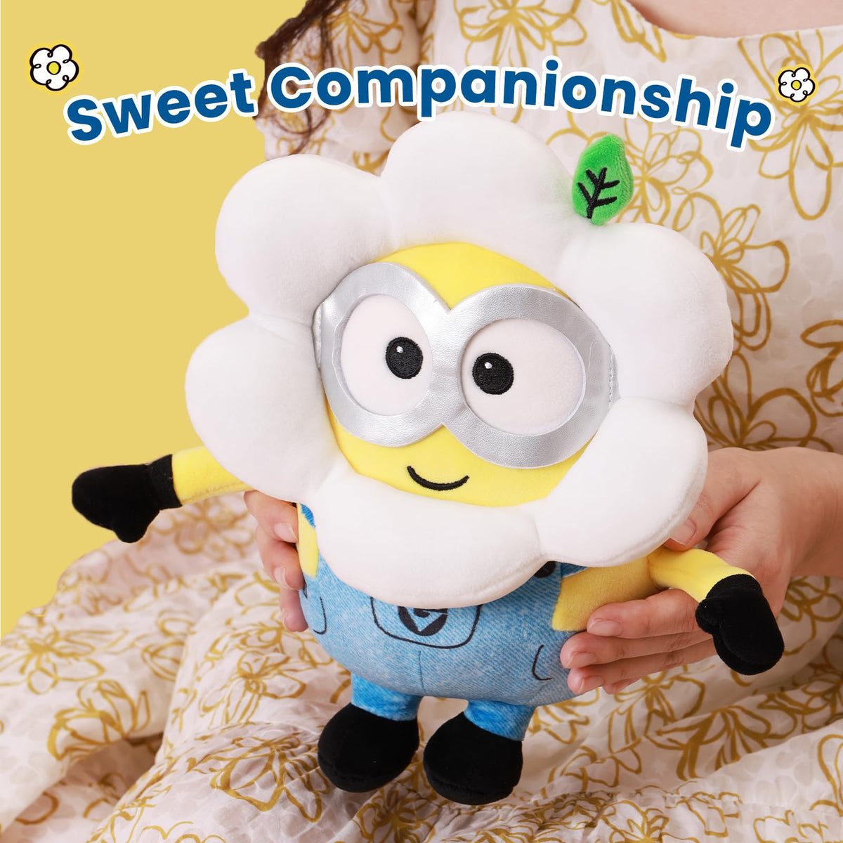 MINISO Daisy Minions plush packaging, ready gift for fans and collectors.