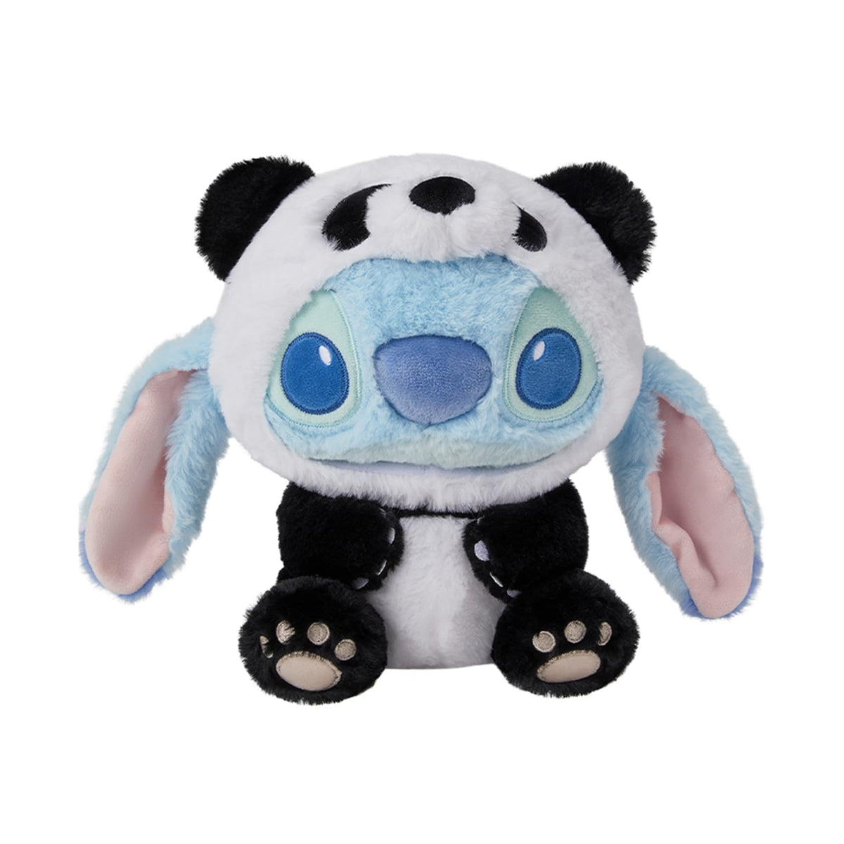 MINISO Disney Stitch 11-inch plush face close-up showing bright eyes for charm