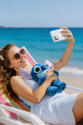 MINISO Disney Stitch 12-inch plush pairs well with other Lilo & Stitch toys.
