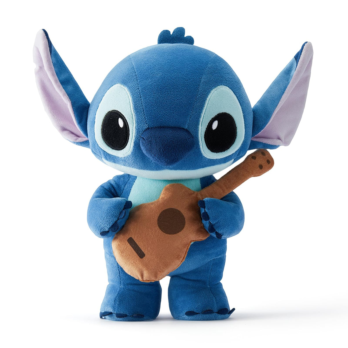 MINISO Disney Lilo & Stitch 12-inch plush in music festival outfit for cuddling and display.