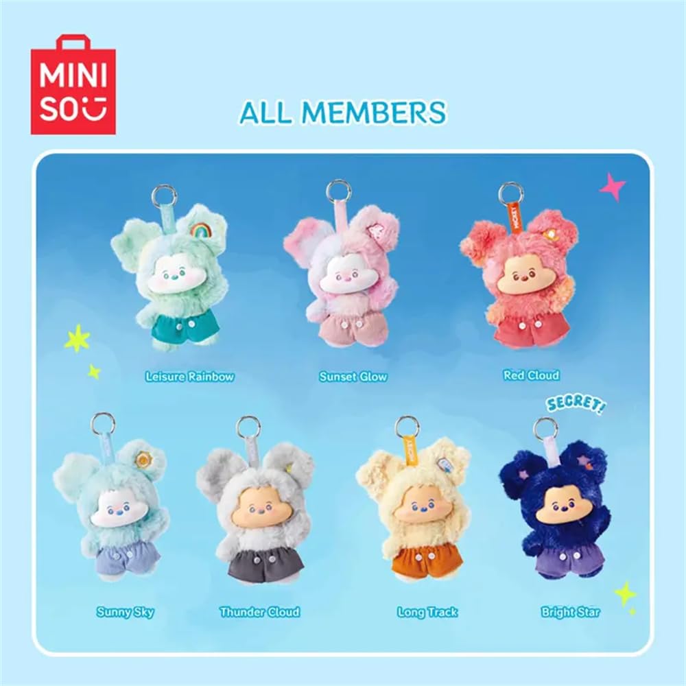 MINISO Disney Mickey Cloud Fantasy Sunset Glow plush bright bag accessory