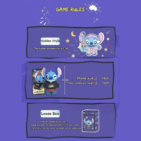 MINISO Stitch blind box packaging highlights surprise collectible nature