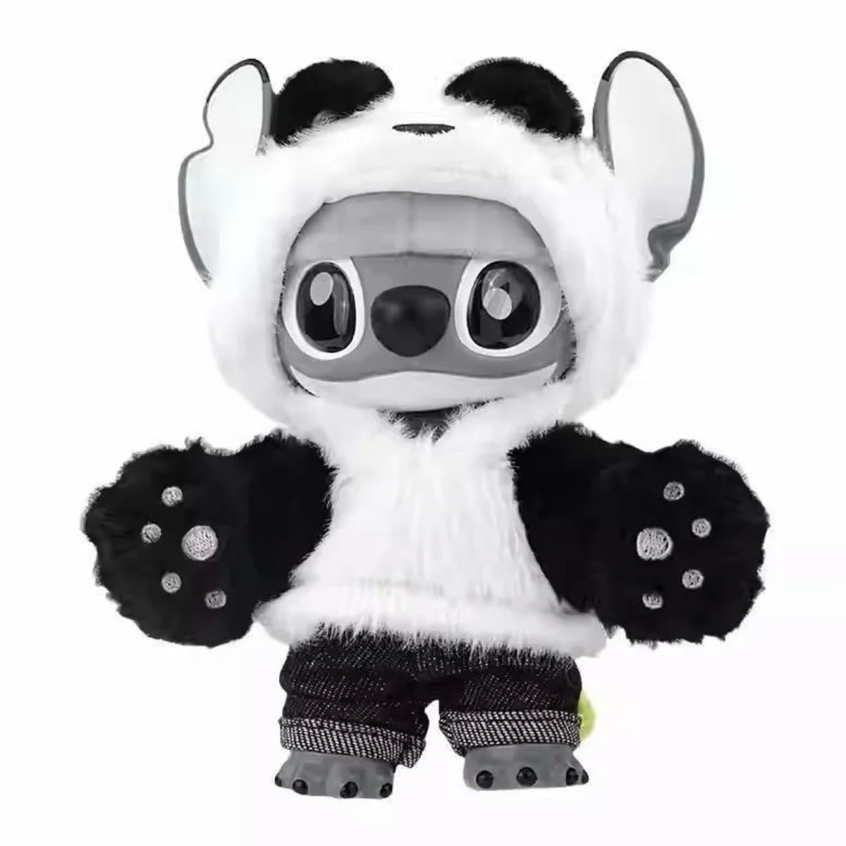 MINISO Stitch panda gloves on, adjustable look for your pendant.