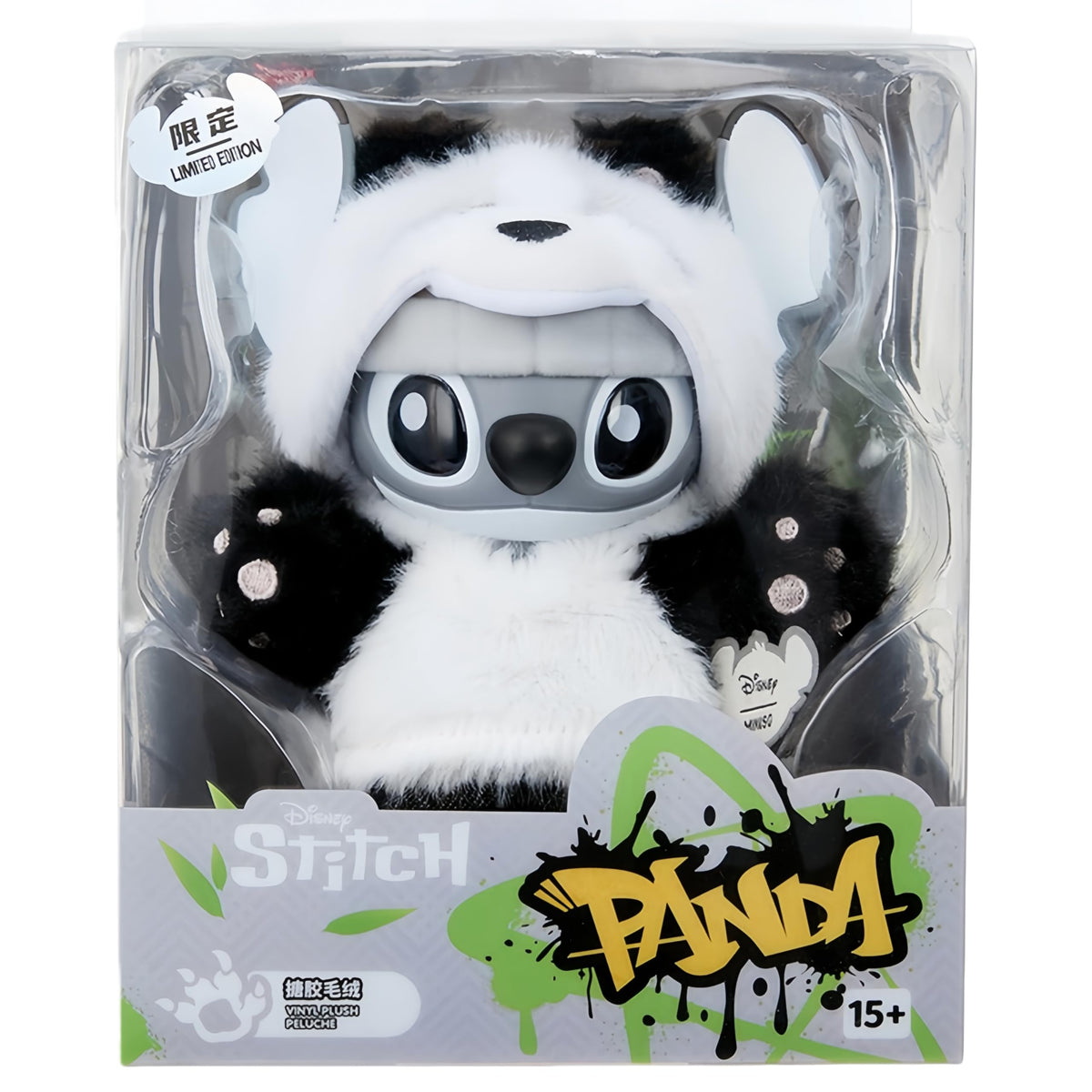 MINISO Disney Stitch GenZ panda pendant for bags and keys, collectible charm.