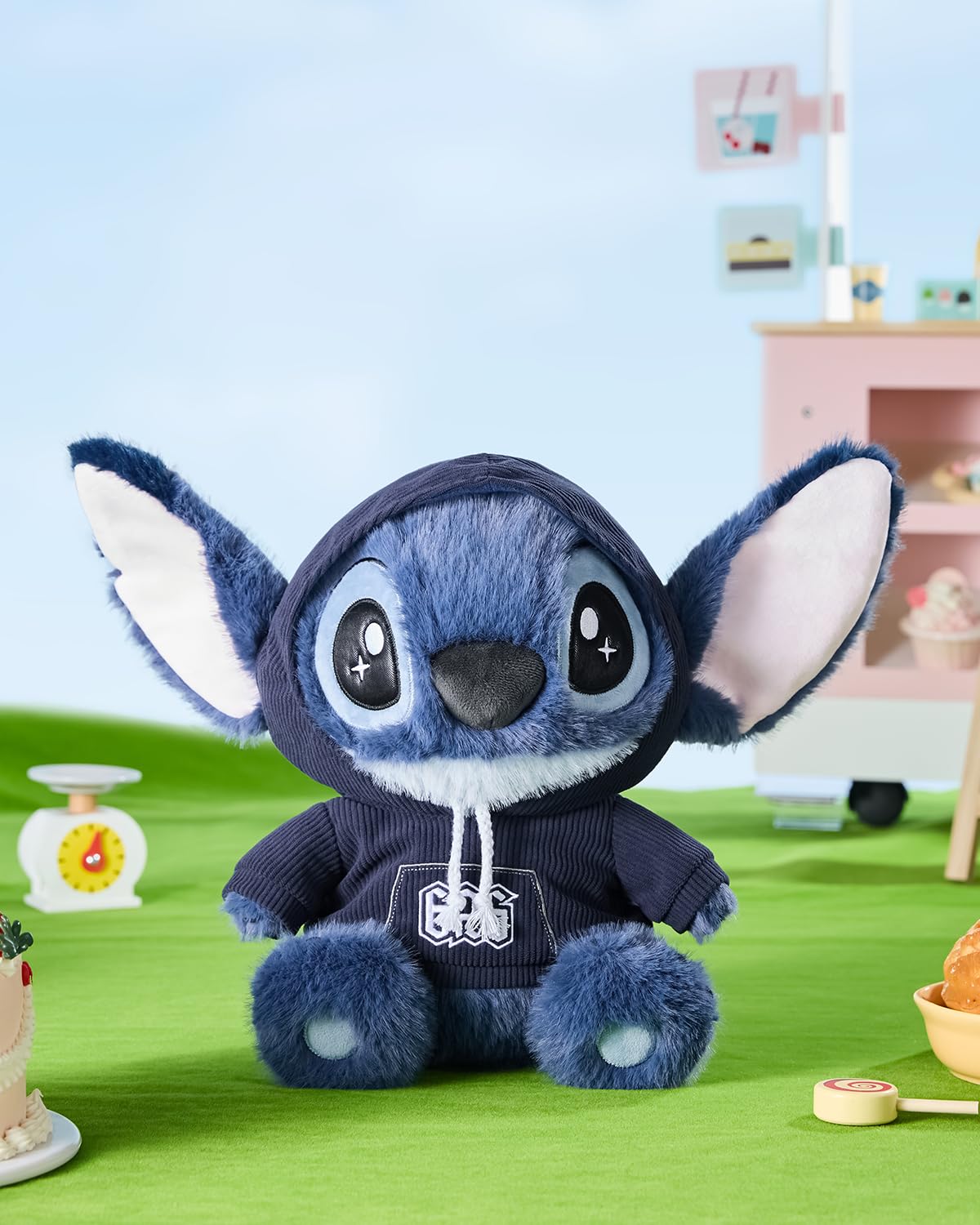 MINISO Disney Stitch plush eyes convey expressive storytelling potential.