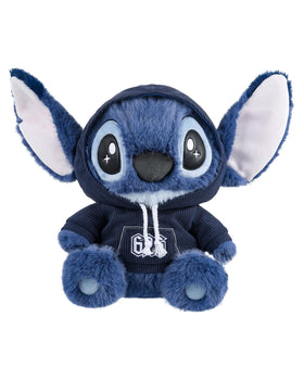 MINISO Disney Stitch plush face with embroidered nose for authentic charm.