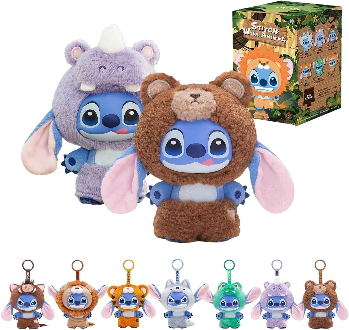 MINISO Disney Stitch bear figure for desk decor and collection display.