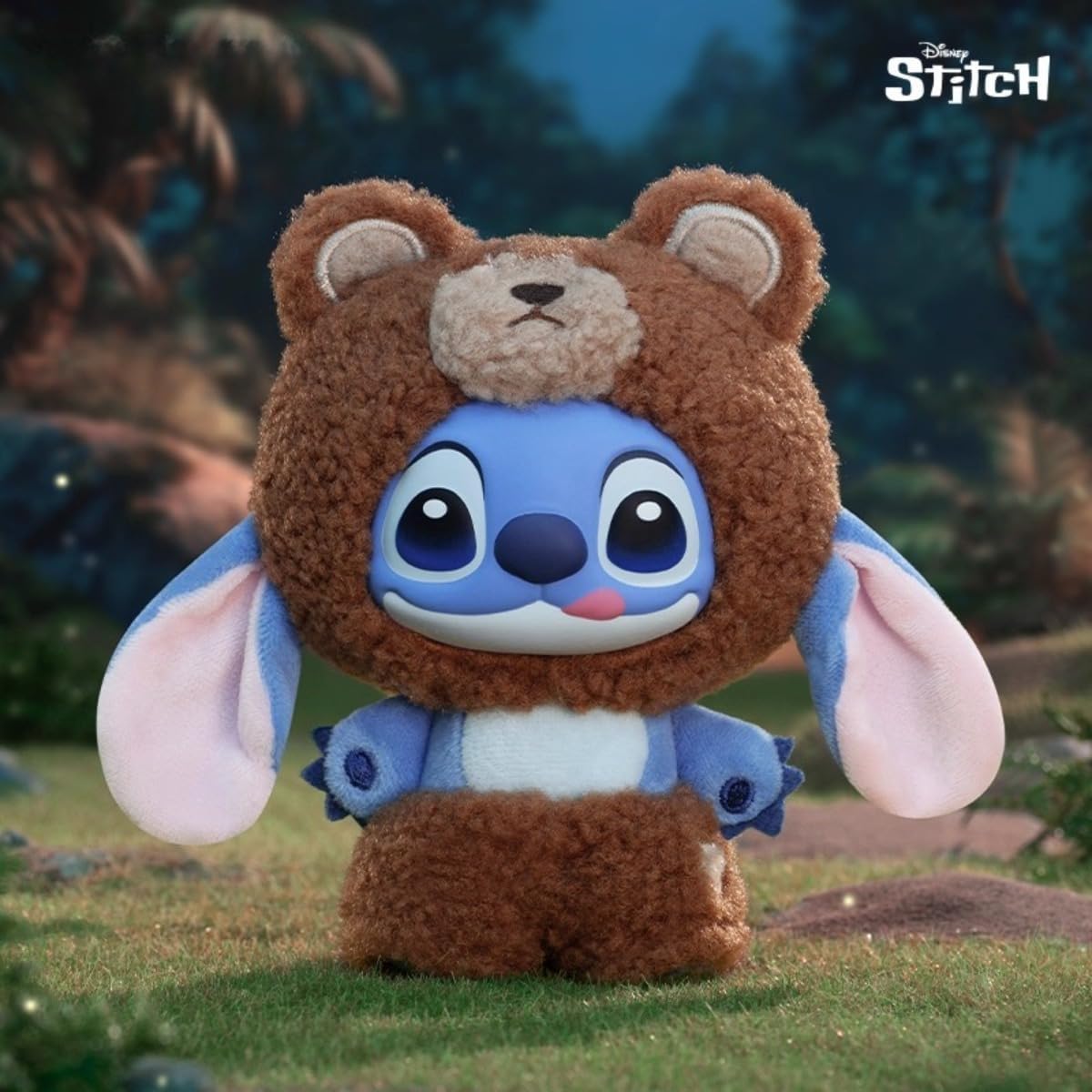 MINISO Disney Stitch panda figure brings cute charm to desks and shelves.