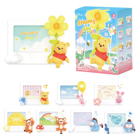 MINISO Winnie the Pooh blind box frame with a 3D magnet for fridge display.