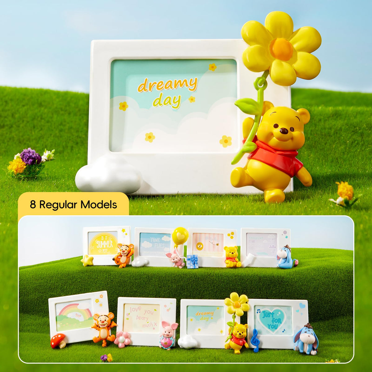 MINISO Winnie the Pooh fridge magnet frame expands your display options.
