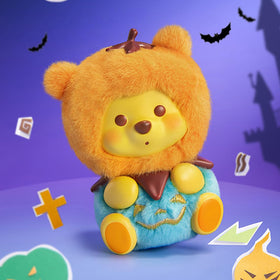 MINISO Pooh pumpkin night figure offers cozy seasonal display and nostalgic charm.