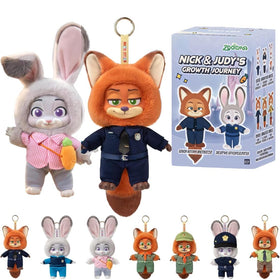 MINISO Disney Zootopia Nick and Judy Growth Journey box figure, ideal as a collectible gift.
